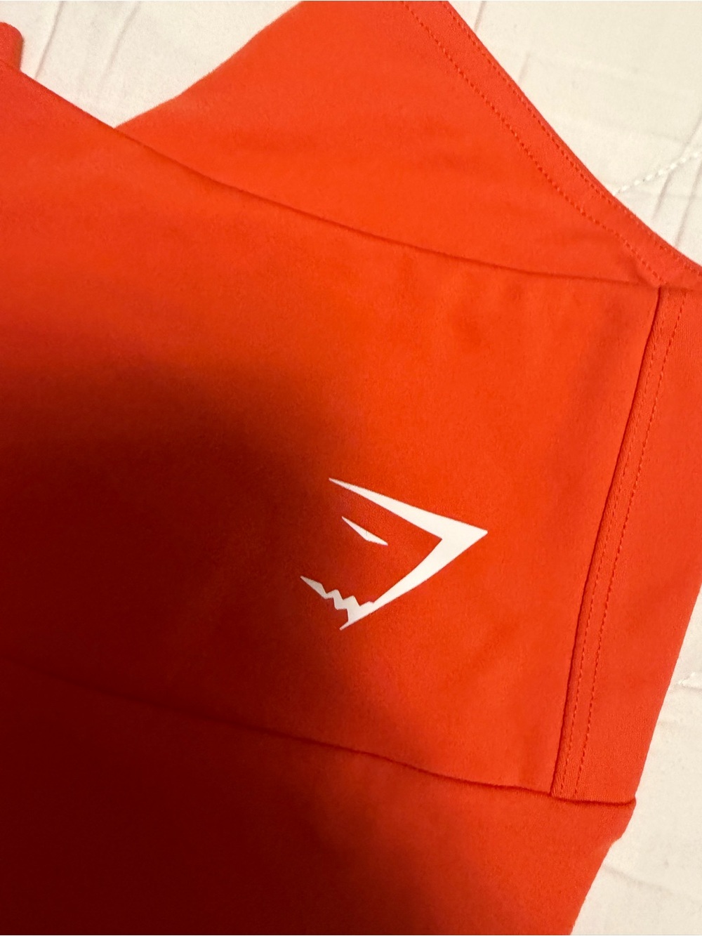 Gymshark Seamless High-Waist Leggings in Bright Orange - Picture 3 of 4